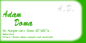 adam doma business card